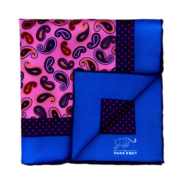 Woven Twill Pocket Square - 3 color print - once a day