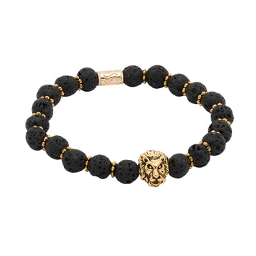 Fashion Male Thick Stainless Steel Bracelet with Head Lion