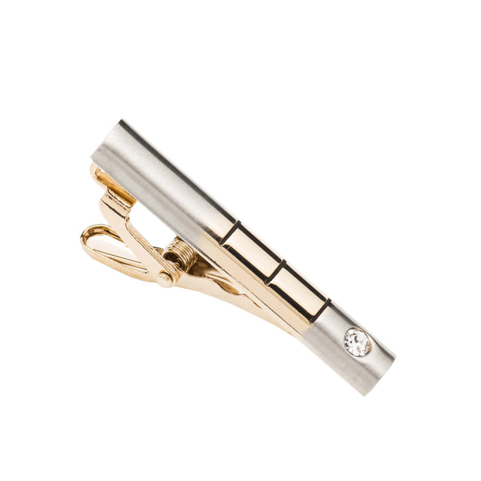 Silver & Gold Stainless Steel Tie Bar