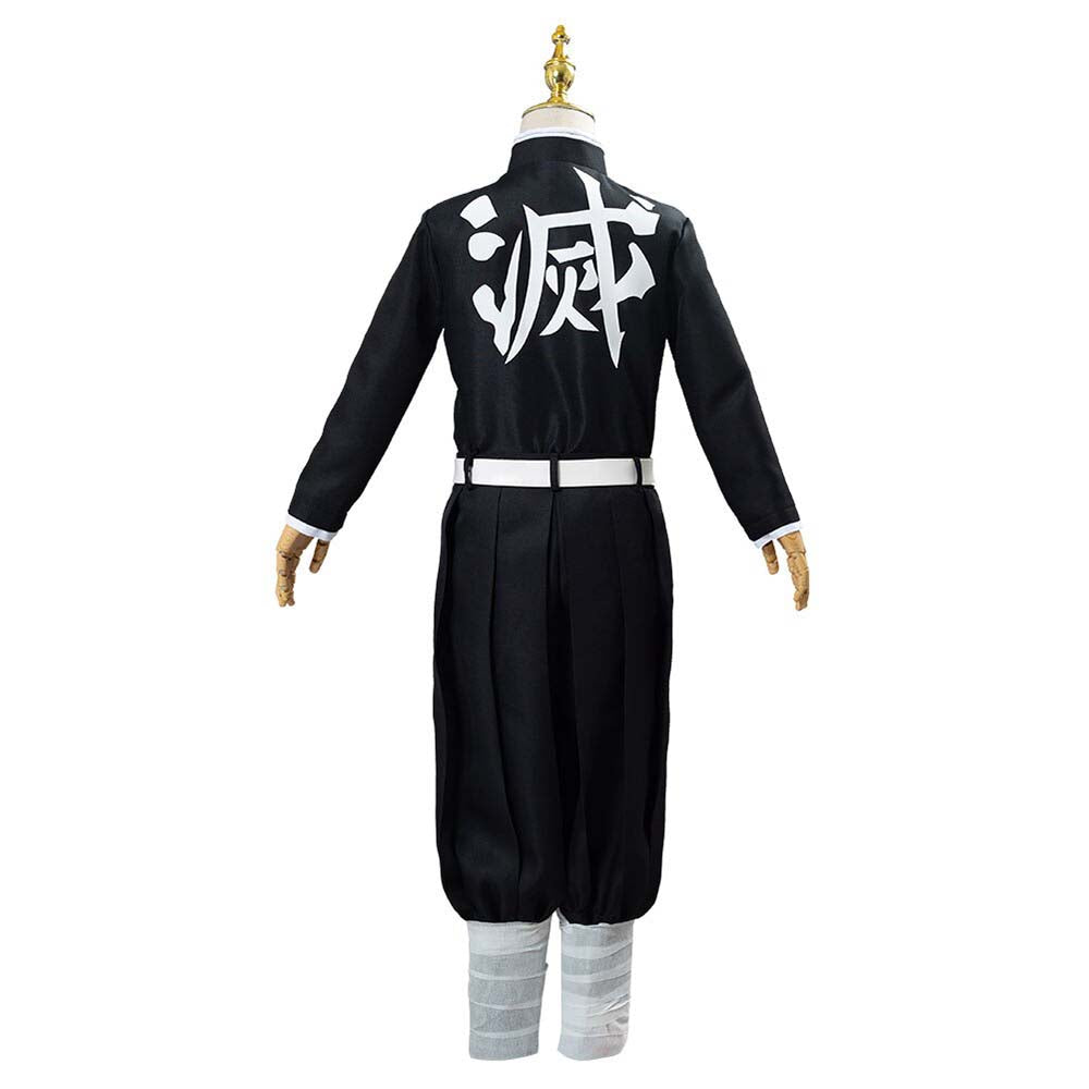 Anime Demon Slayer Agatsuma Zenitsu Cosplay Costume Halloween Uniform