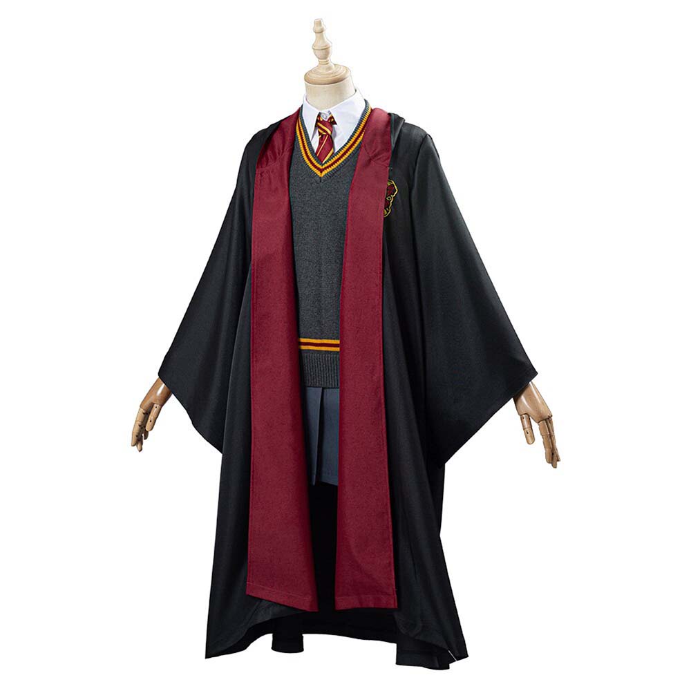 Hermione Granger School Uniform Robe Cloak Outfits Halloween Cosplay C