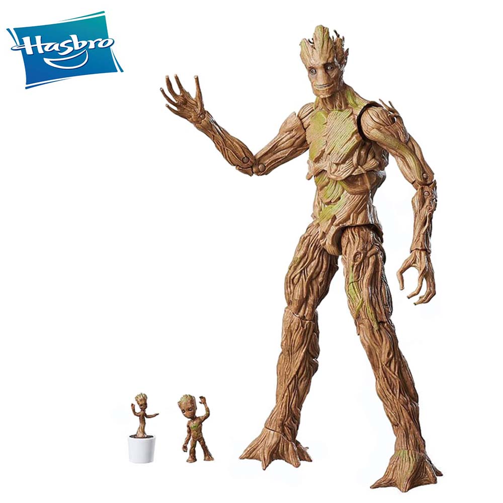 guardians of the galaxy marvel legends groot evolution