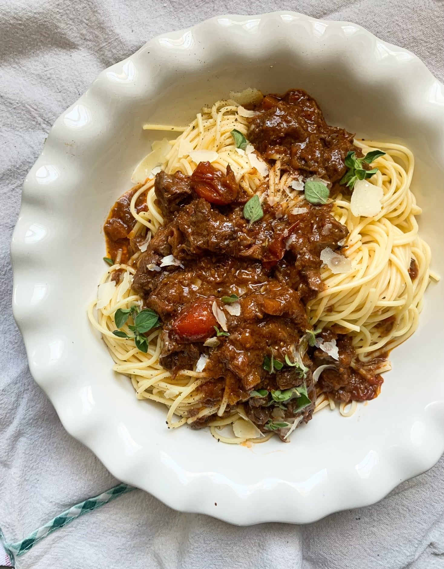 Osso Buco Ragu with Spaghetti