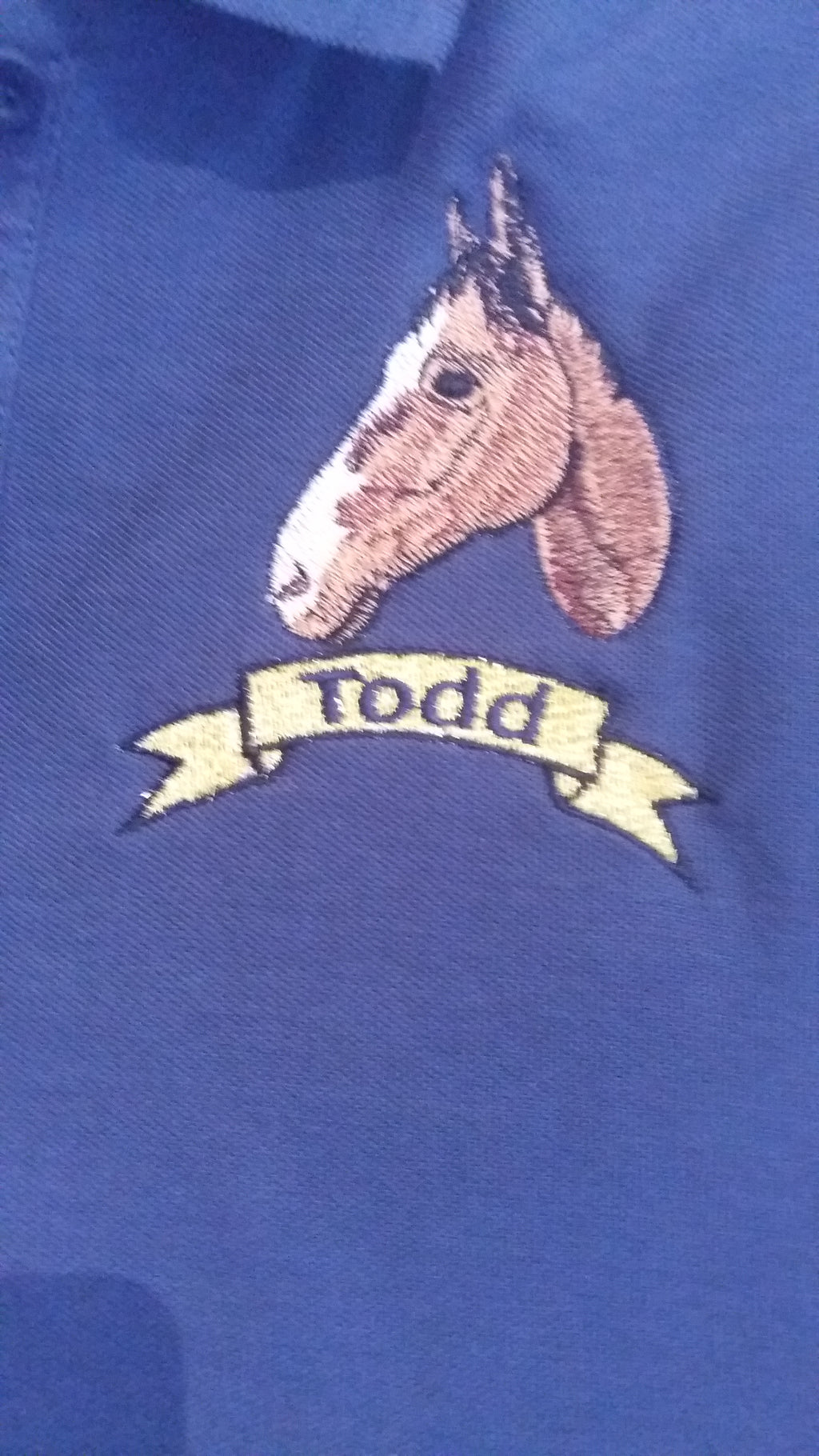 personalised horse polo shirts