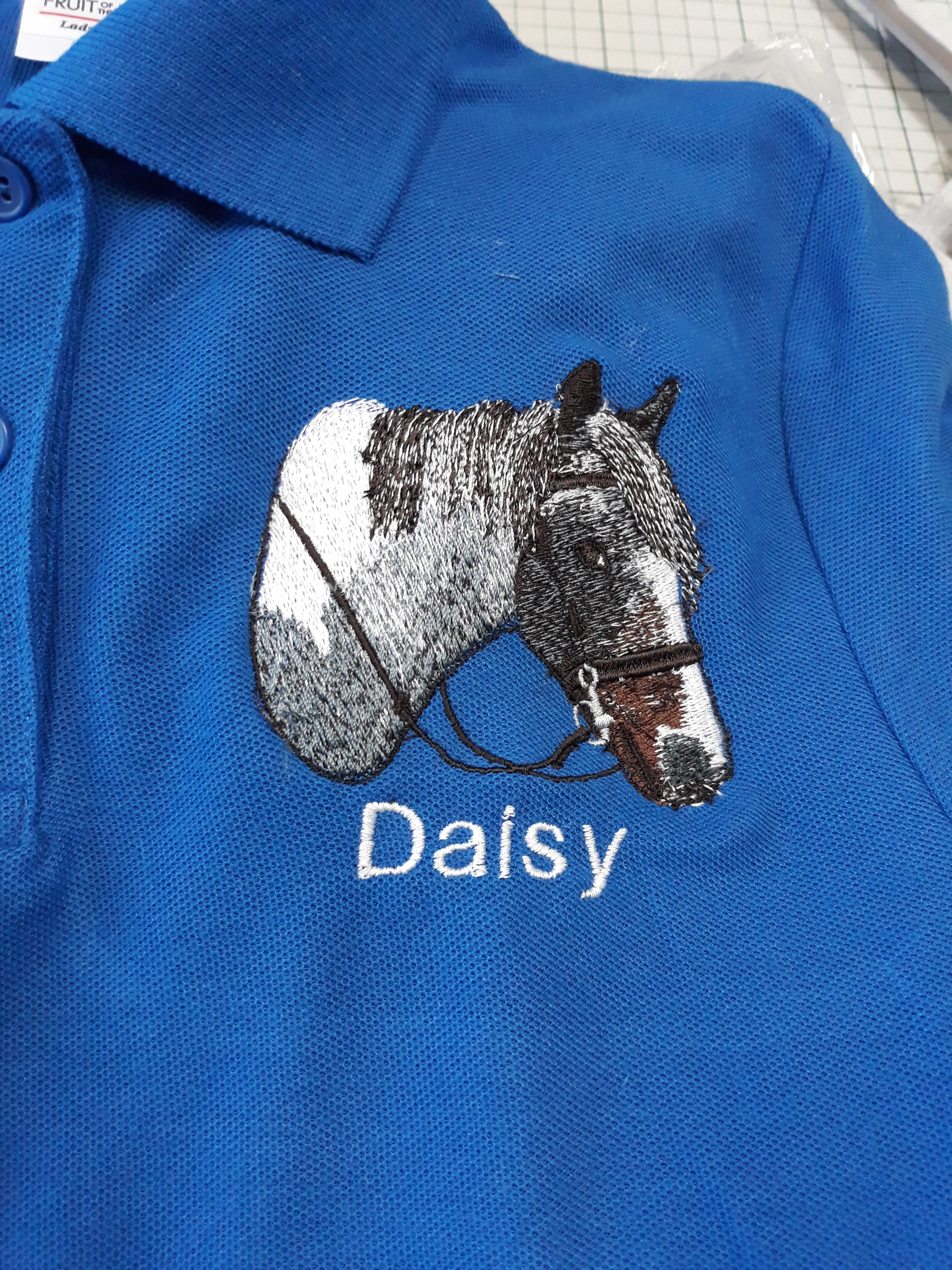 personalised horse polo shirts