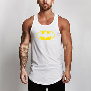 Batman Bodybuilding Clothing Mesh Tank Tops