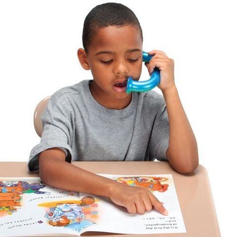 Students with learning disabilities can benefit from the Toobaloo whisper phone.