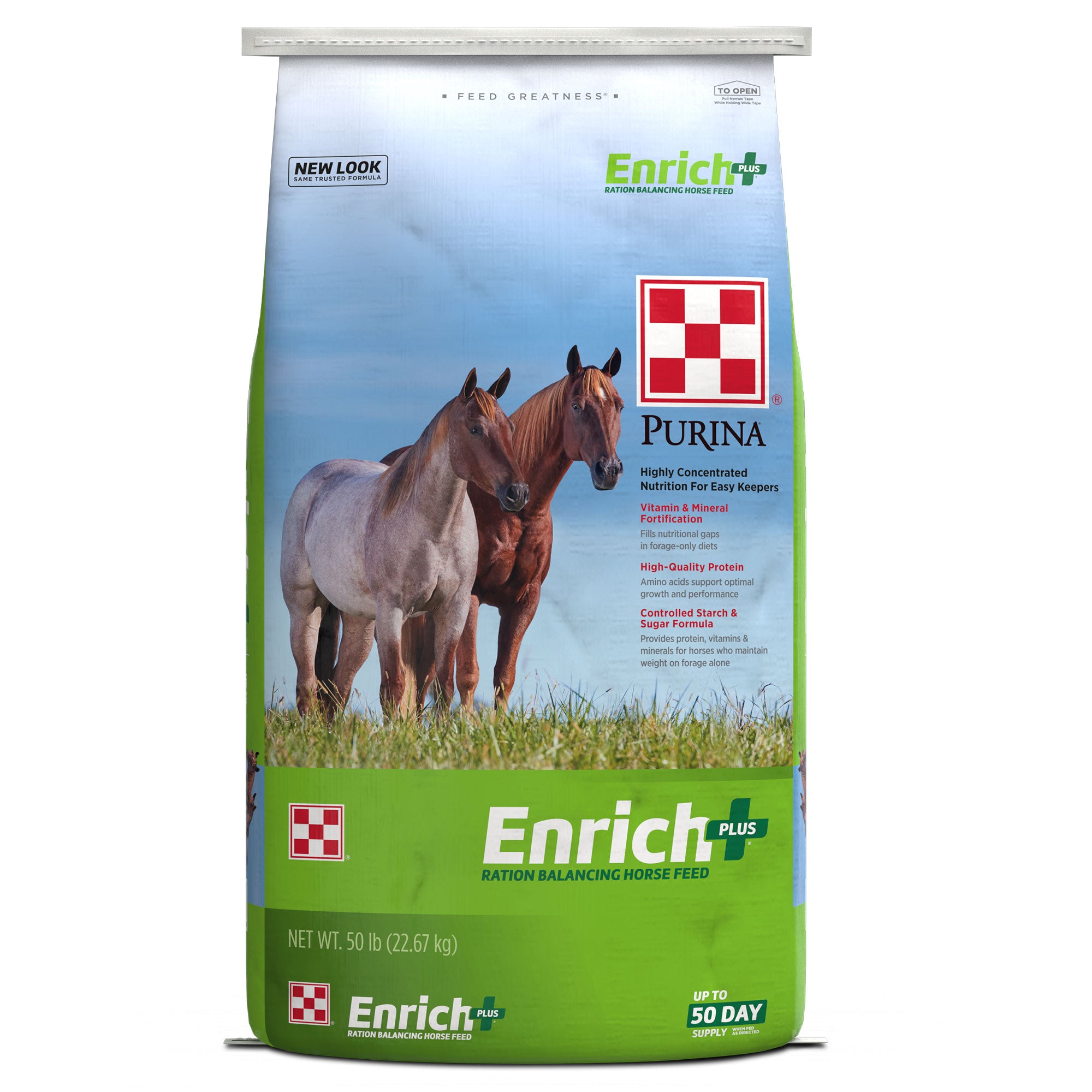 Purina® Enrich Plus® Ration Balancing Horse Feed - purinamills.com product image