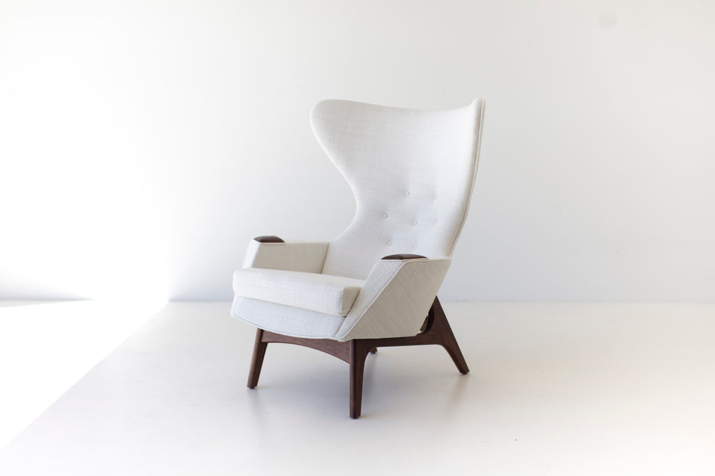 Craft Associates® WIngback Chair - 1407 - In White 02