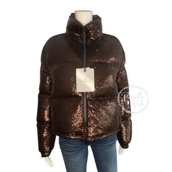 moncler rimac sequin puffer jacket