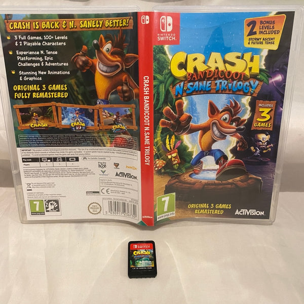 Crash n sane trilogy Nintendo switch game –
