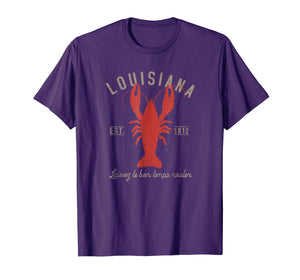 Louisiana Crawfish T Shirt Laissez le bon temps rouler