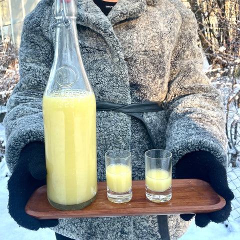 Recept ingefära-shot mot förkylning och för ett stärkt immunförsvar