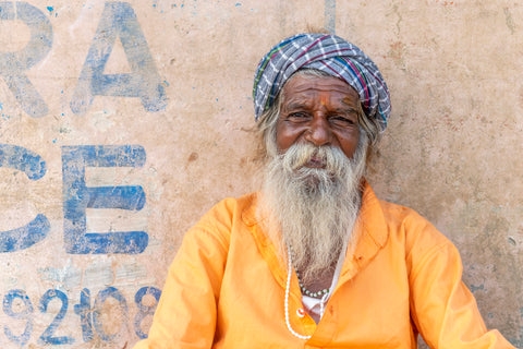 Indian man with long beard