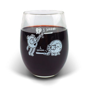 Heart and Brain XL Wine Glass Set of 2 – the Awkward Store