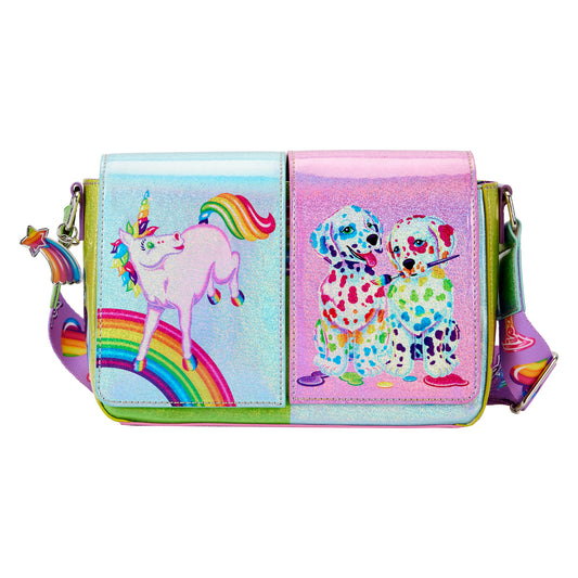 Lisa Frank Logo Heart Rainbow Mini Backpack by Loungefly