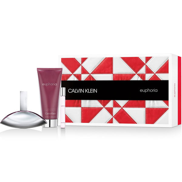 calvin klein euphoria 3 piece gift set