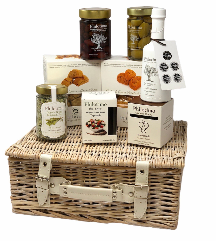 Discovering Greece in a Wooden Gift Box, Luxury Food Hampers & Gift Boxes