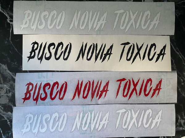 toxica car decal