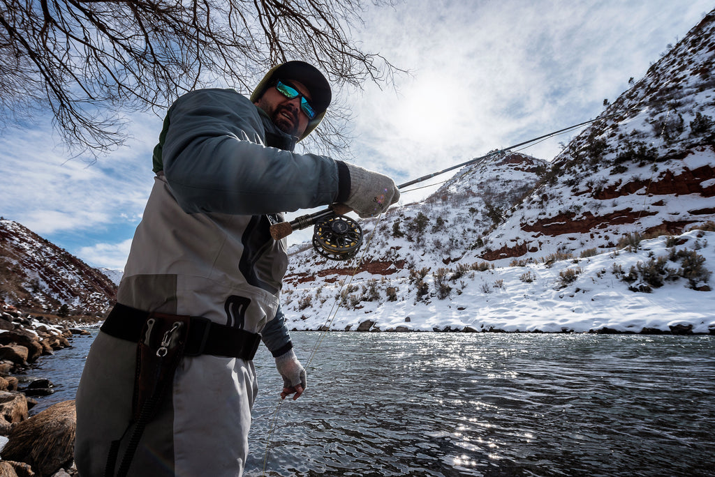 Where do you like to fish during the winter? • • • #flyfishing #trout  #korkersfootwear #catchandrelease #colorado #wild #explore #e