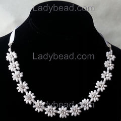 Flower Rhinestone Choker