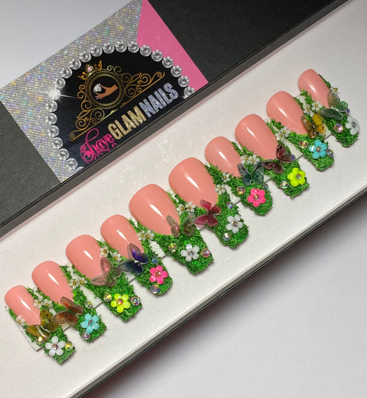 Pink Diamond Press On Nails – Shaye Glam Nails