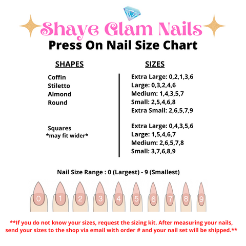 Press On Nail Size Guide: Don't Get Stuck With Ill-Fitting Nails - Find ...