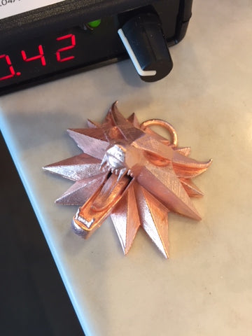 Copper electroformed 3D printed object