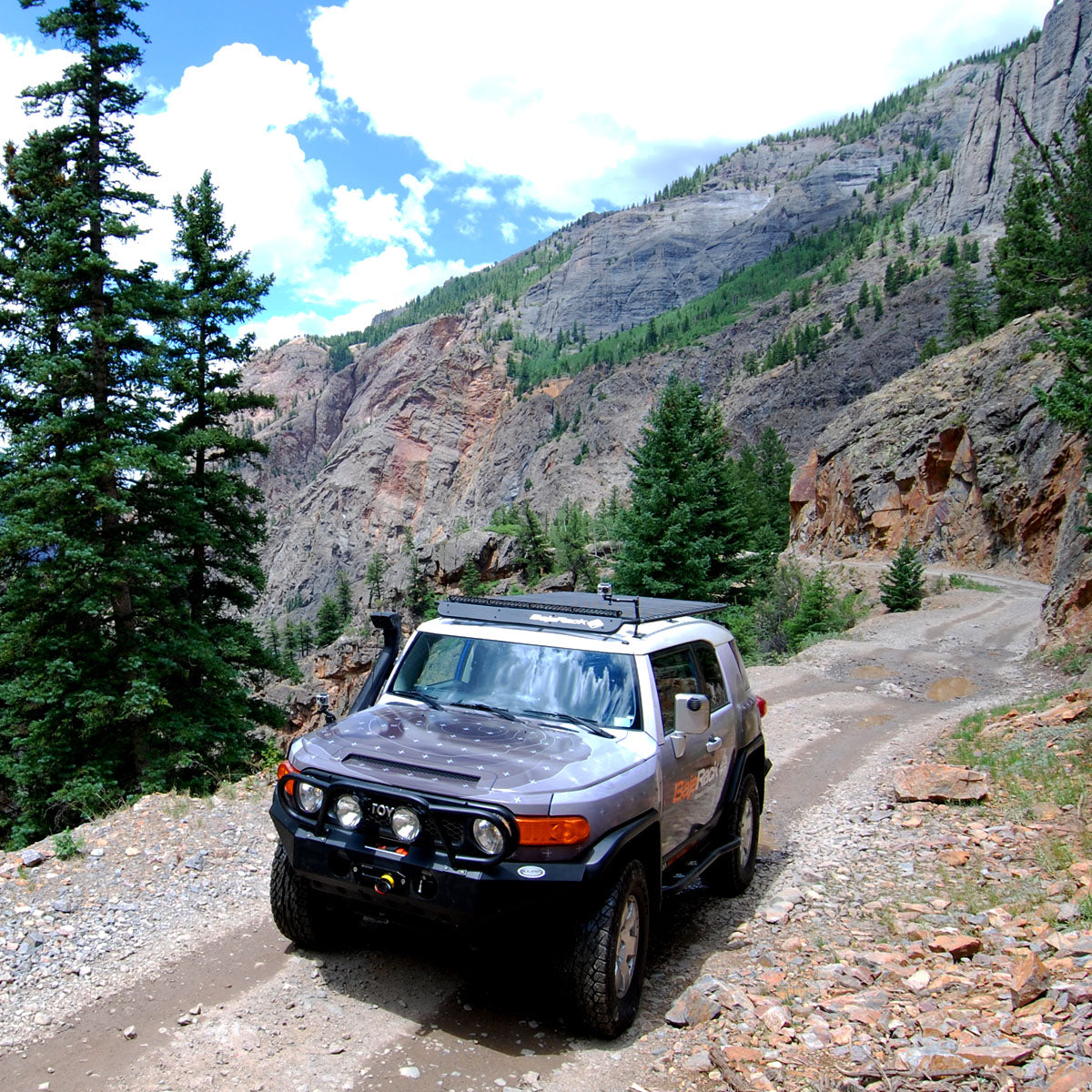 FJ Cruiser Roof Rack w/ SPY Light System - Utility (flat) | BajaRack –  Bajarack Adventure Equipment