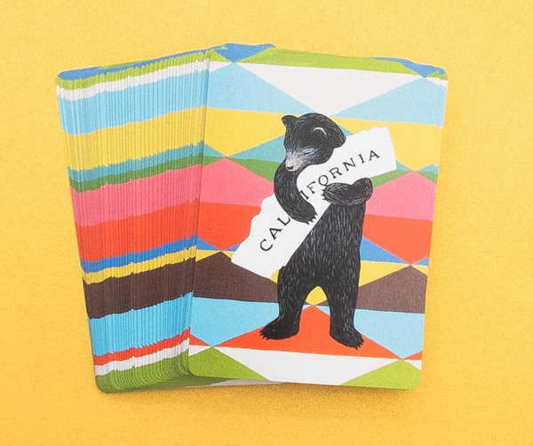 California bear playing cards