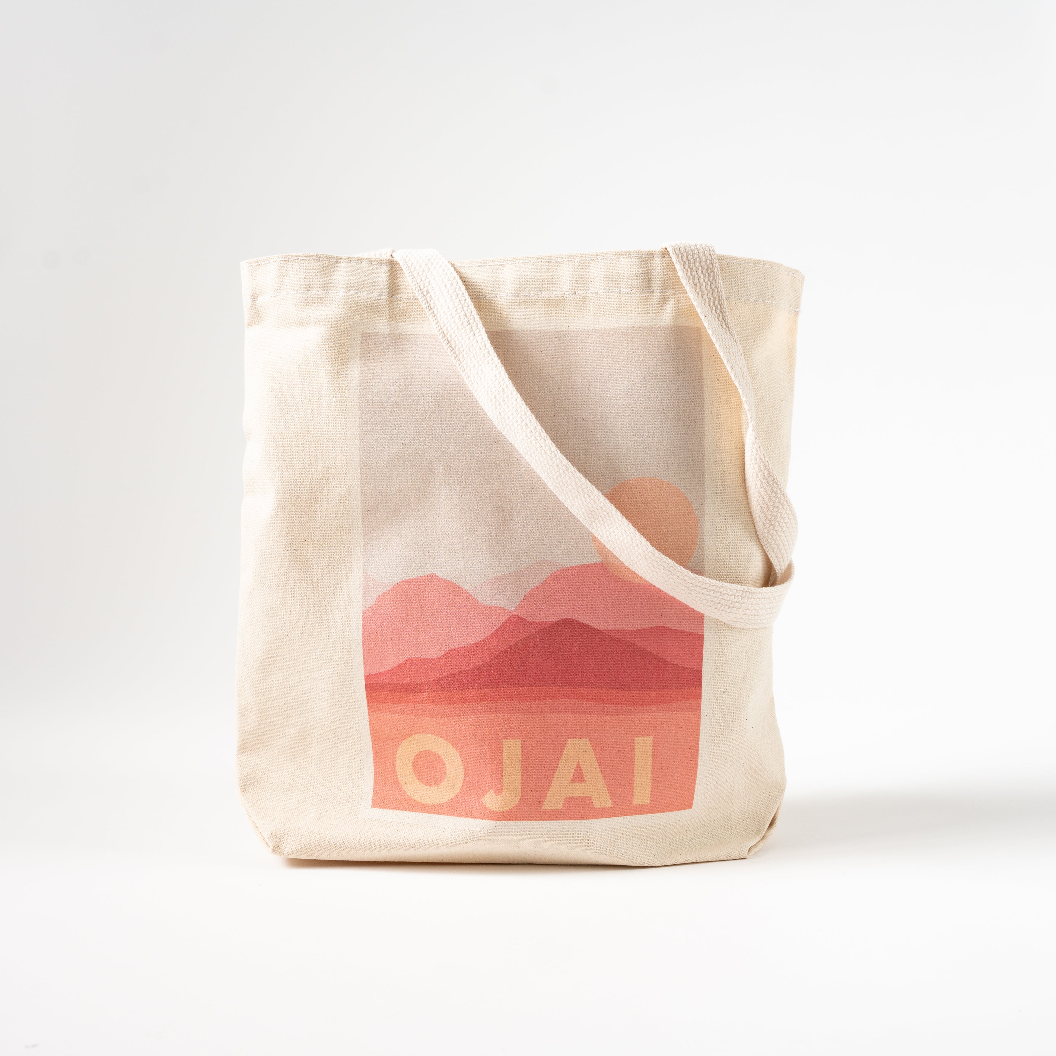 Ojai pink moment canvas tote