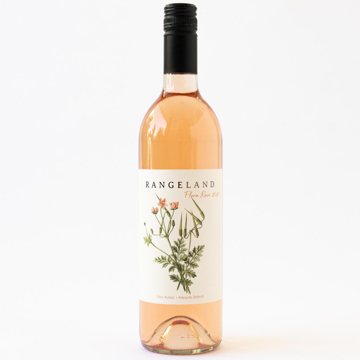 Bottle of 2021 Rangeland Flora Rosé 