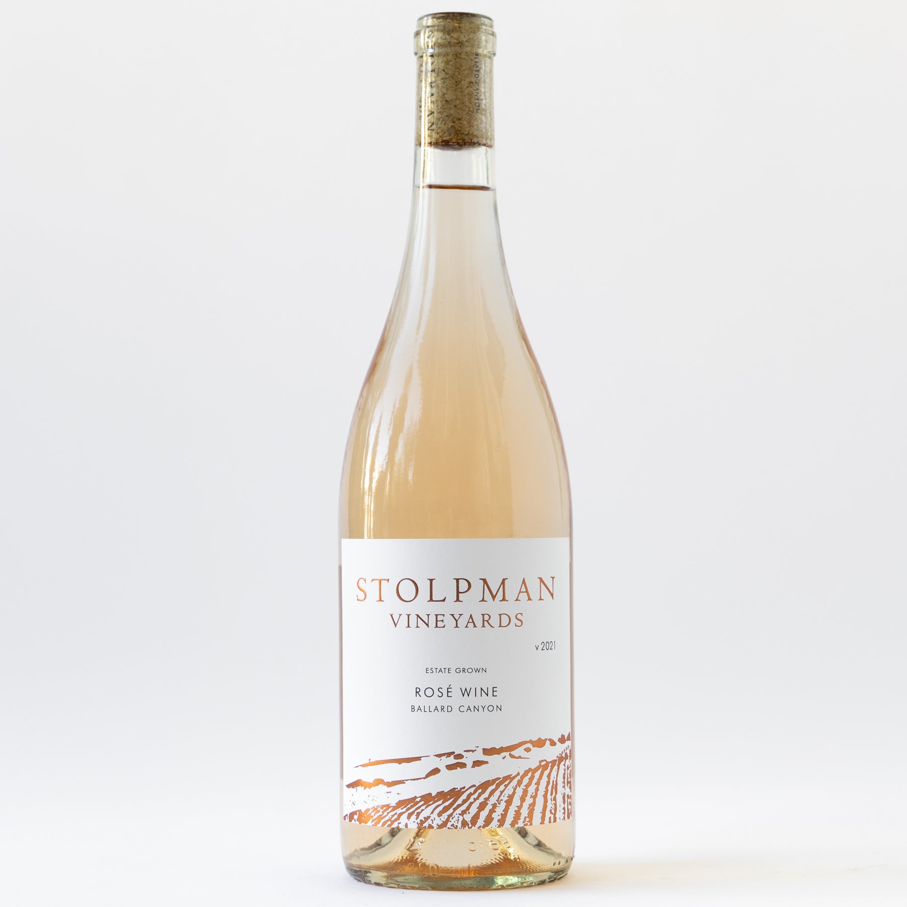 Bottle of Stolpman Rosé wine