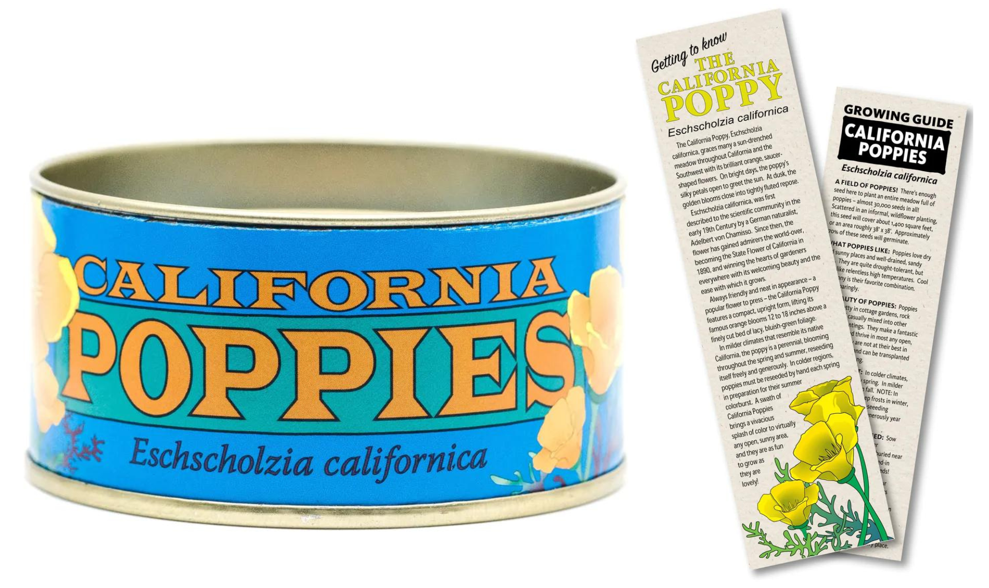 California Poppy Seed Kit Tin