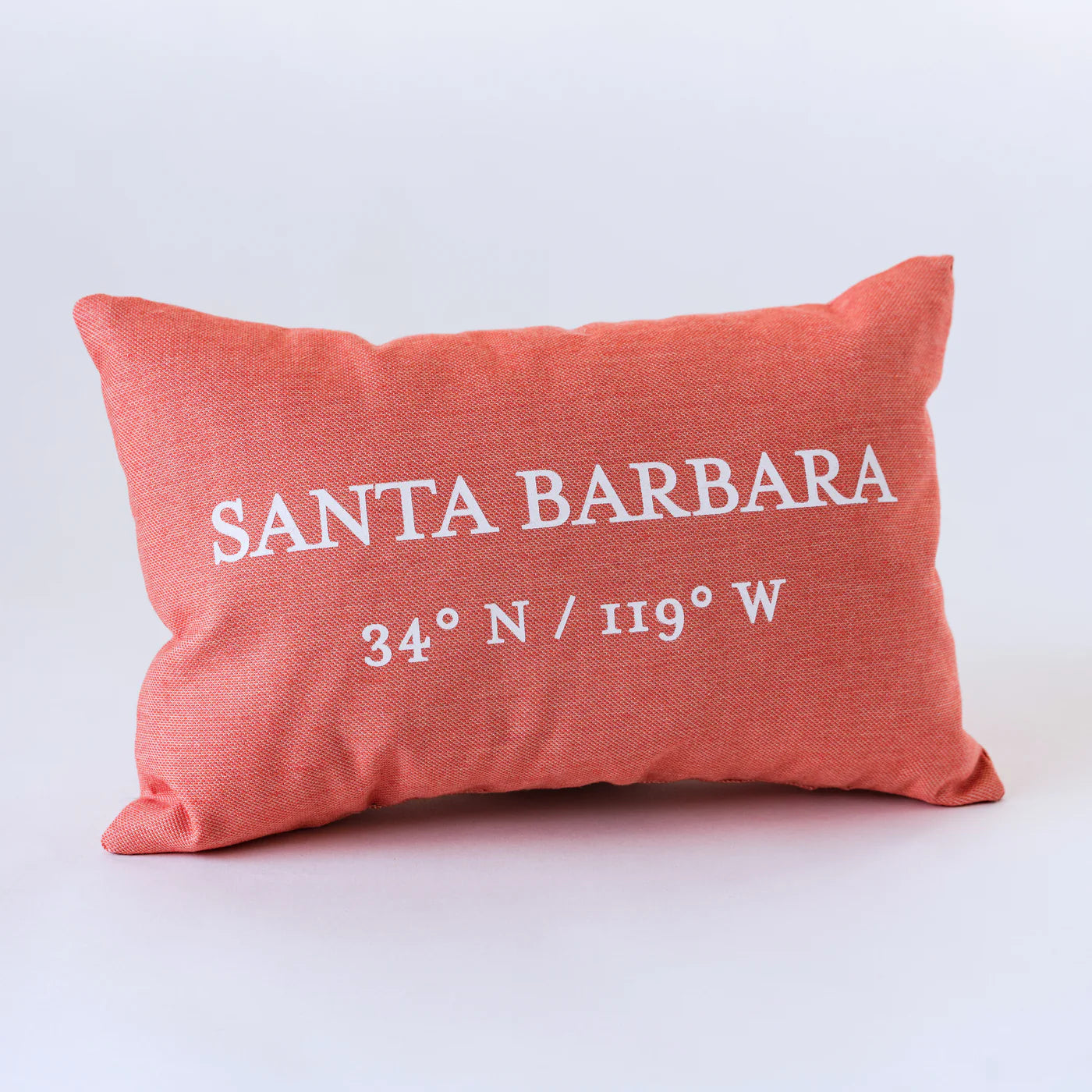 Santa Barbara coordinates pillow