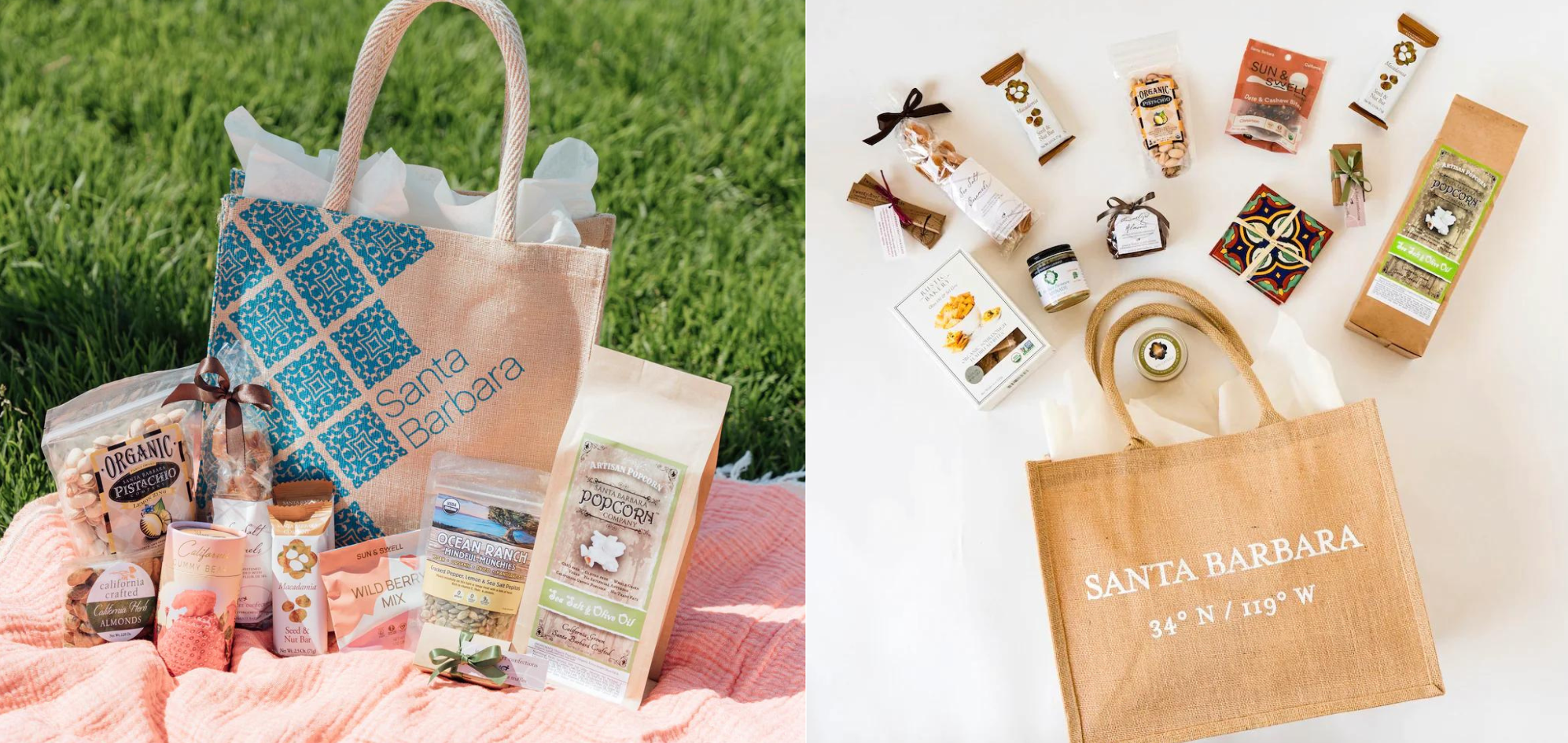 Abundant santa barbara tote and Santa Barbara snacks and treats tote