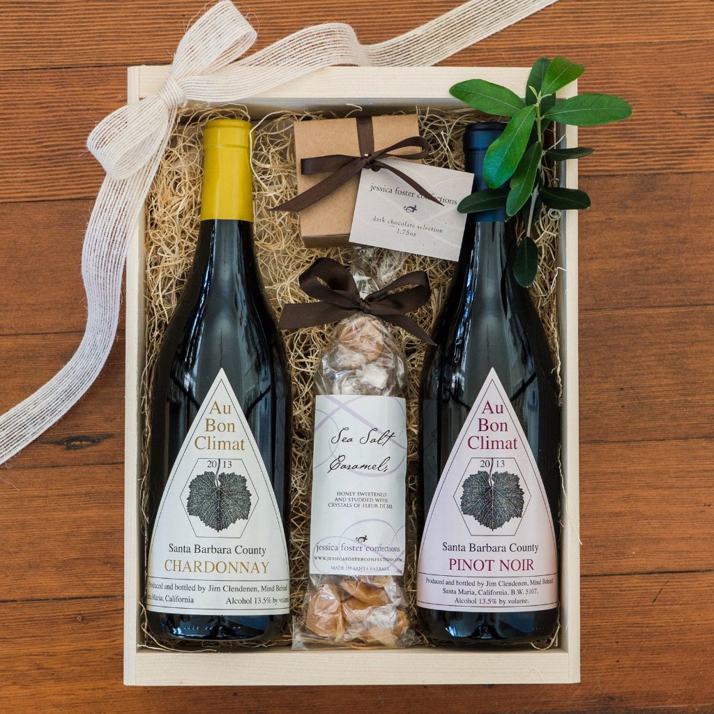 Au Bon Climat Santa Barbara Wine & Chocolate Gift Box ...