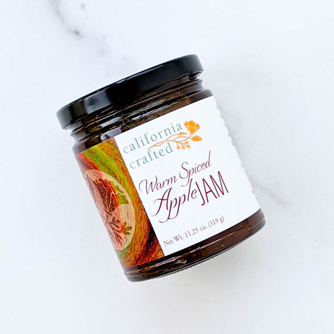 jar of warmly spiced apple jam from The Santa Barbara Company