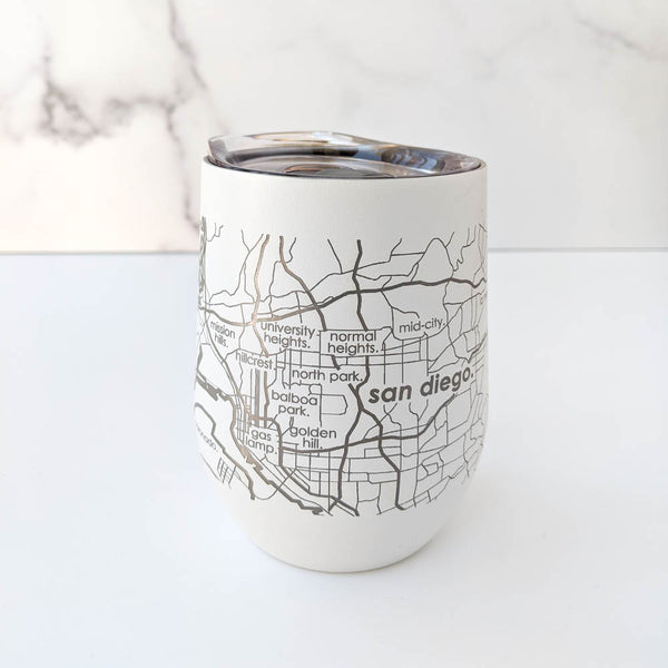 Jace Maps, San Francisco Map Tall White Tumbler