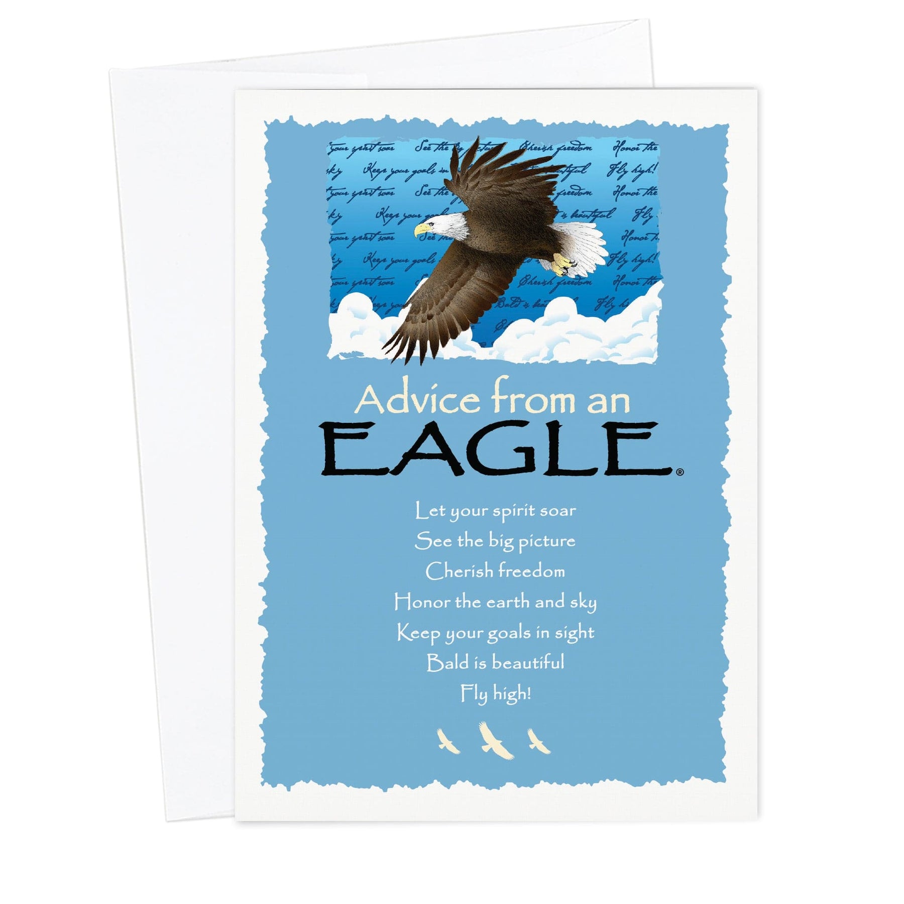 Advice from an Eagle Greeting Card – Advice For Life