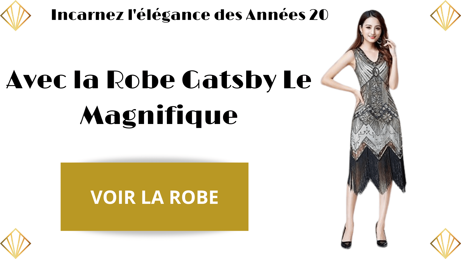 Robe Gatsby Le Magnifique Soirée Années 20