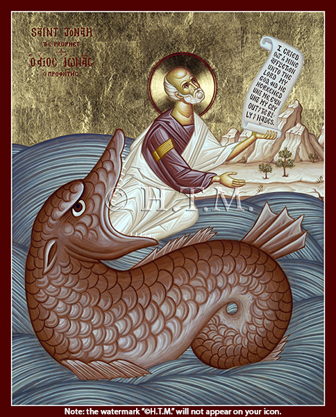 Orthodox Icon Saint Jonah - Holy Prophet Jonah