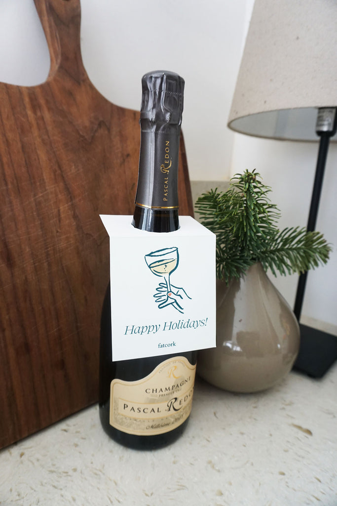 How to gift wrap Champagne or wine bottle