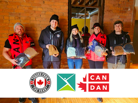 Toques From The Heart and CanDan Donate Toques to Canadian Mental Health Association