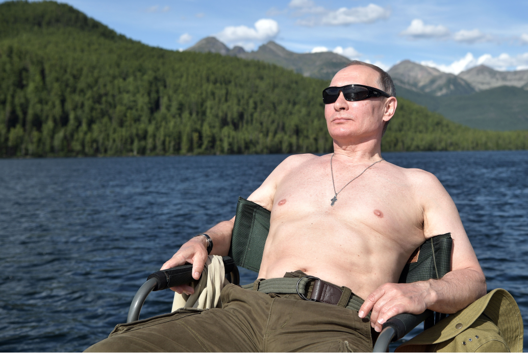 Image Credit: FSB official photo of mass murderer and dad bod Putin