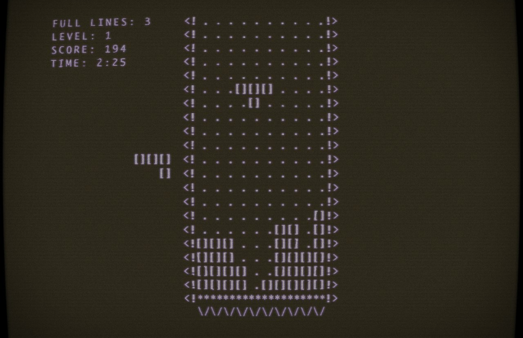 The original Tetris game