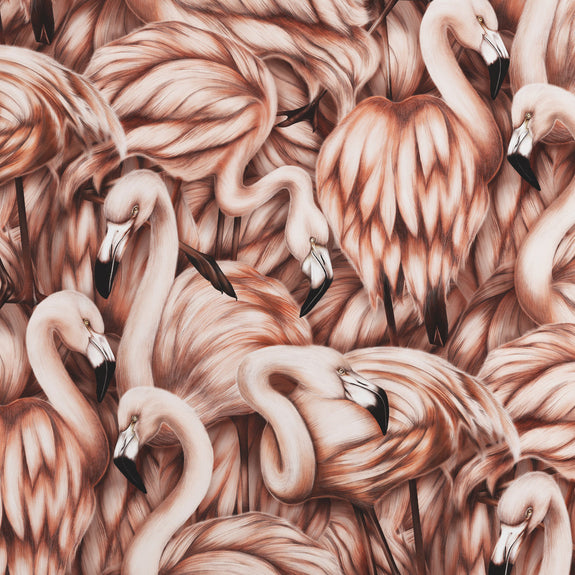 Sục sôi, lòa xòa Flamingo sang trọng, tay vẽ, tùy chỉnh của Charlotte Jade sẽ đem lại cho bạn cảm giác thư giãn và vui vẻ. Với họa tiết đầy màu sắc và sáng tạo, bạn sẽ cảm nhận được sự tươi mới và năng động trong không gian của mình.