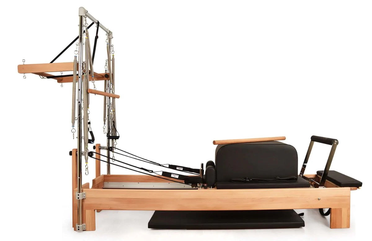 Private Pilates Premium Wood Reformer with Tower