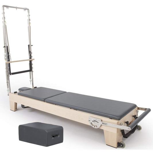 Gym Fitness Pilates Equipment Home Wooden Half Trapeze Reformer Pilates  Machine with Tower - China 2020 Newest Pilates Reformer with Tower and  Aluminium Pilates Reformer with Tower price