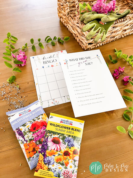 Wildflower Bridal Shower Games